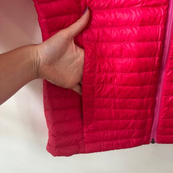 L.L. Bean Jacket Women S Red Primaloft Downtek Stowaway Packaway Lightweight - Picture 4 of 8